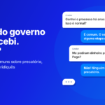 Arte gráfica em fundo azul com gradiente e elementos circulares. À esquerda, há um selo com o texto “TIRA-DÚVIDAS” e o título em destaque: “Ganhei do governo e não recebi. E agora?”